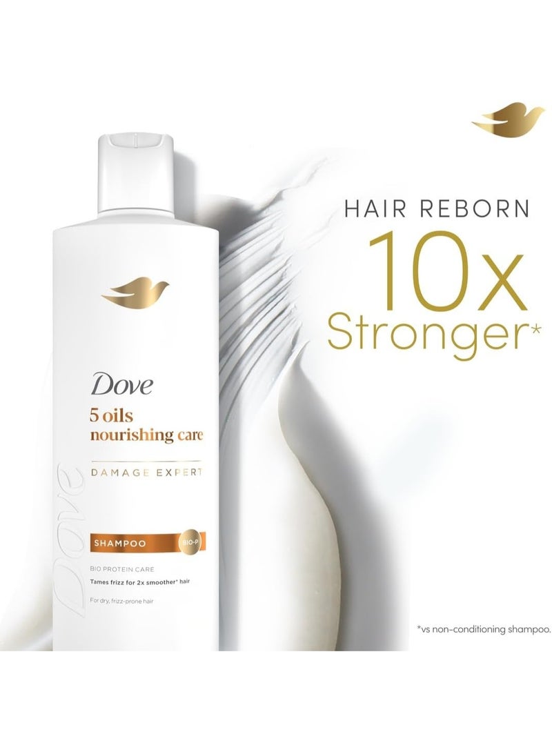 DOVE Shampoo, Nourishing Oil Care, 2 x 350ml - Image 3